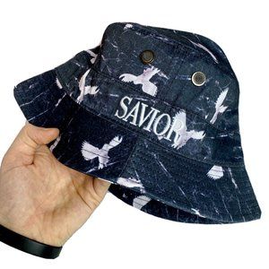 Cayler and Sons 'Black and White Doves' Bucket Hat Size Medium (21" / 54CM)